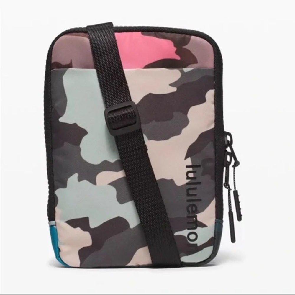 Lululemon Easy Access Crossbody in Heritage Camoflage Guava Pink